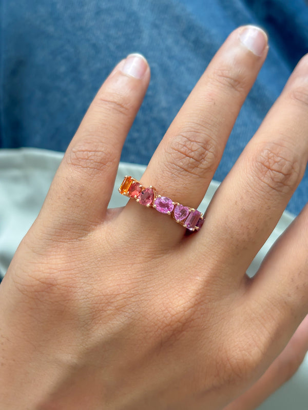 Rainbow Sapphire Ring