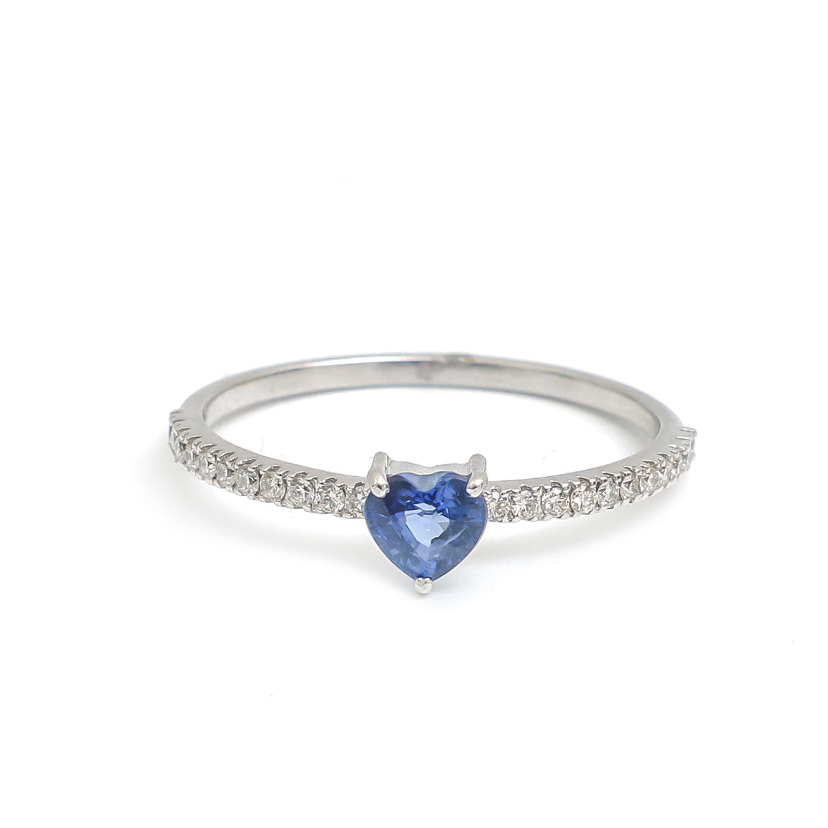 Blue Sapphire Diamond Ring