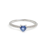 Blue Sapphire Diamond Ring