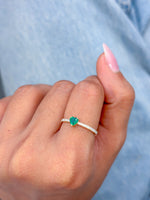 Emerald Diamond Ring