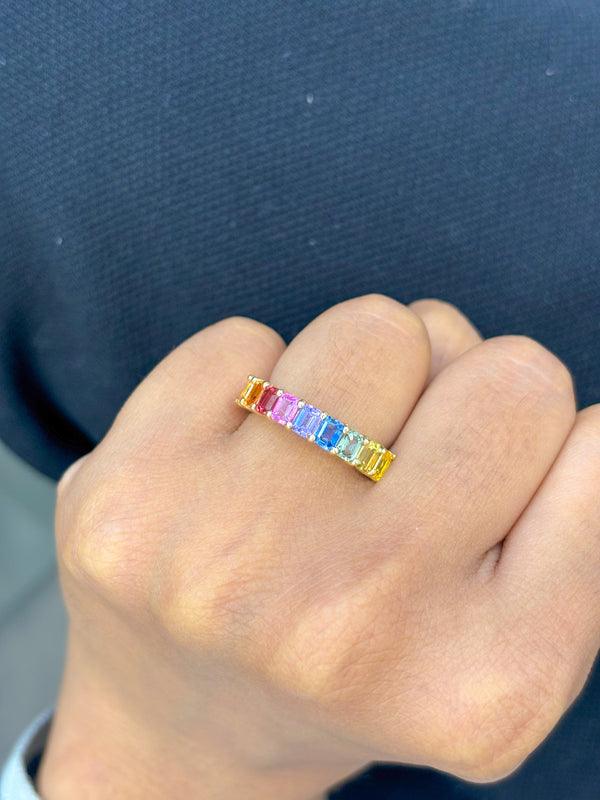 Rainbow Sapphire Ring
