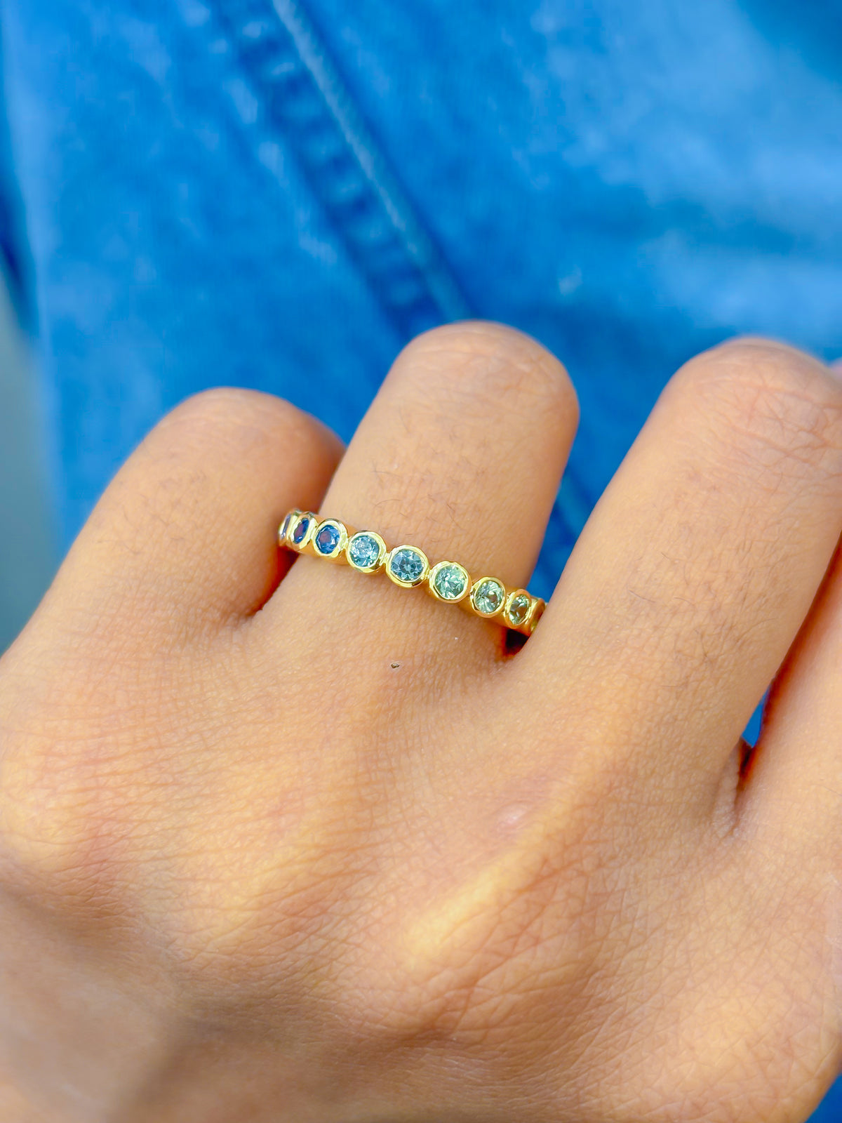 Rainbow Sapphire Ring