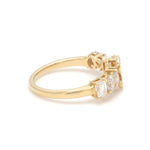 Diamond S Letter Ring