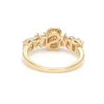 Diamond S Letter Ring