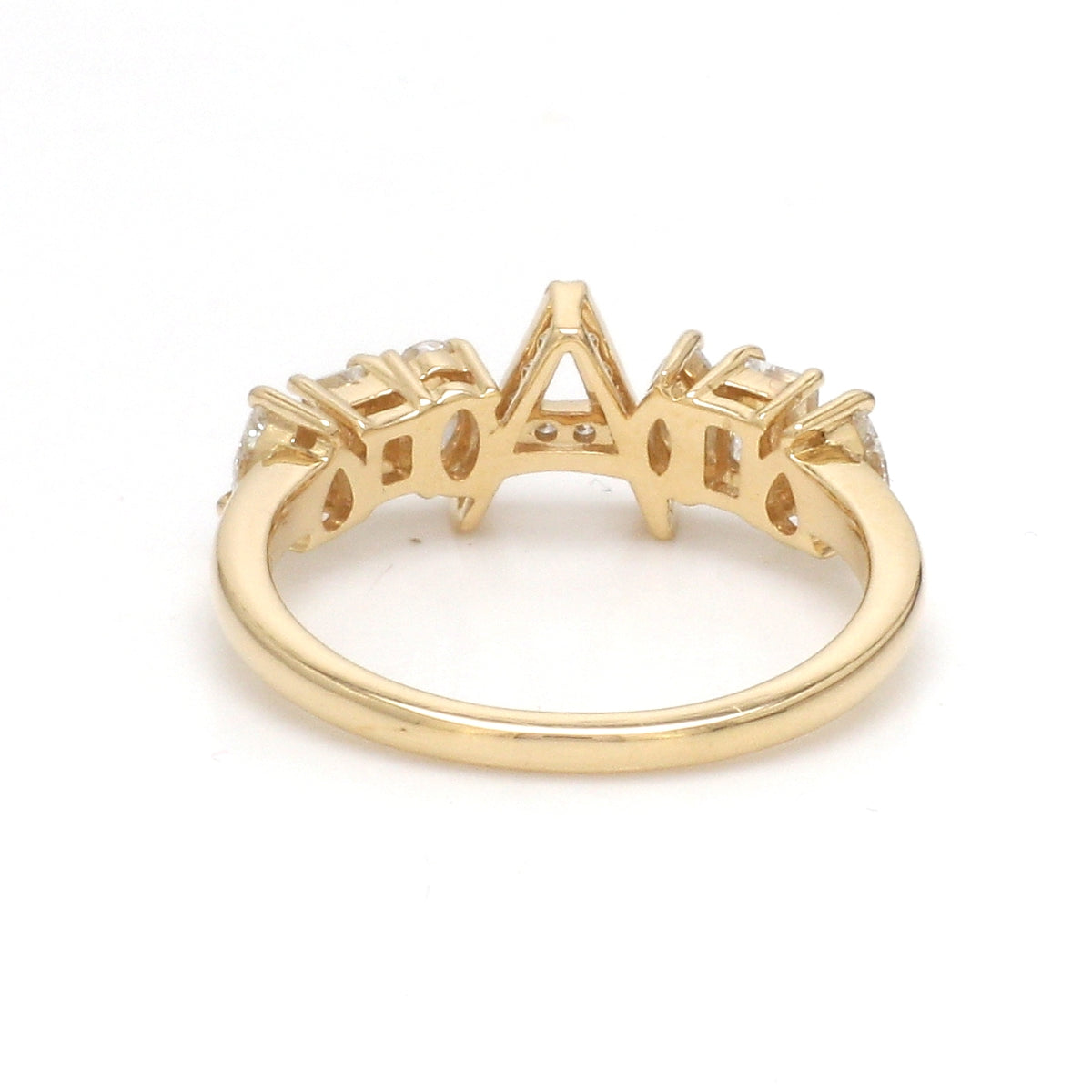 Diamond A Letter Ring