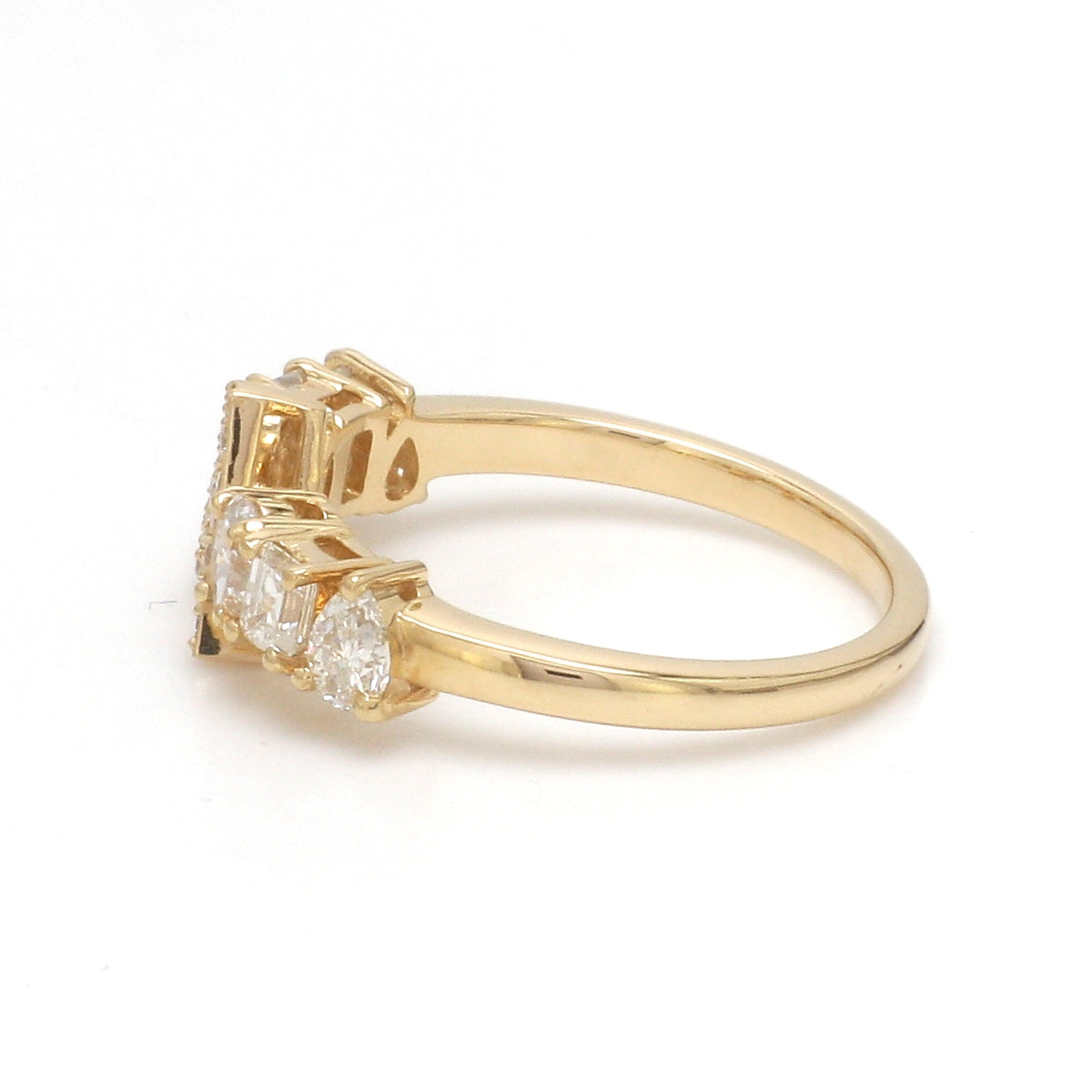 Diamond A Letter Ring