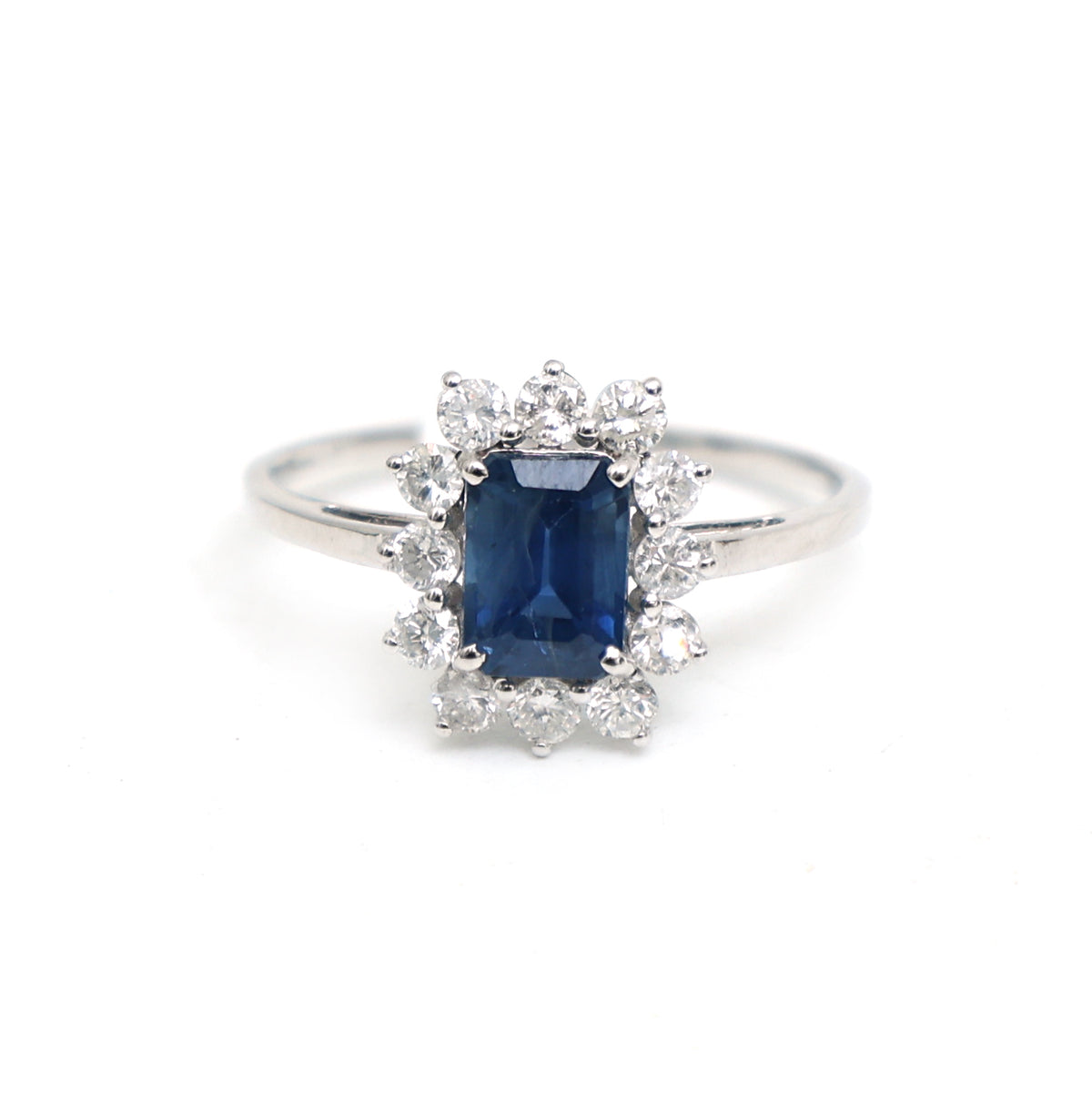 Blue Sapphire Diamond Ring