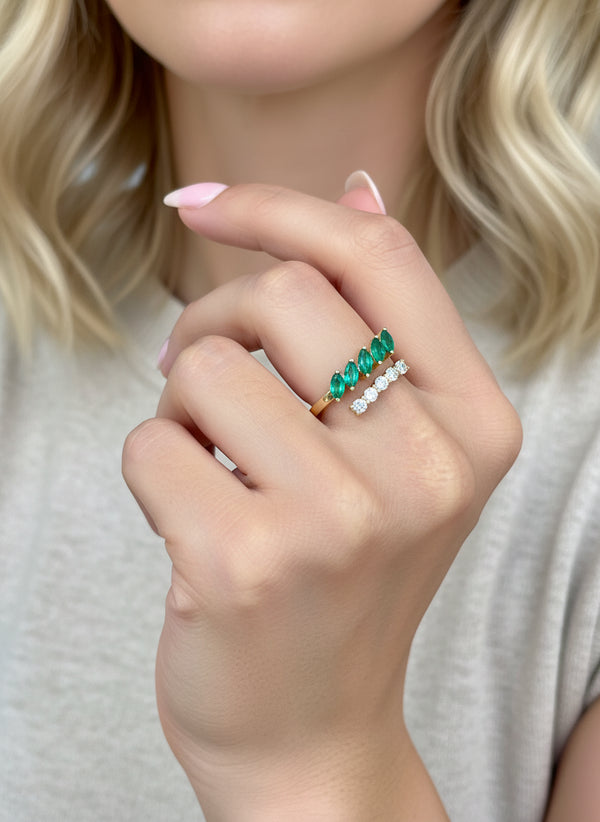 Emerald Diamond Ring