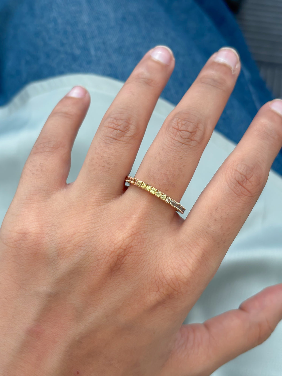 Rainbow Sapphire Ring