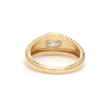 Diamond Oval With Diamond Pinky Ring