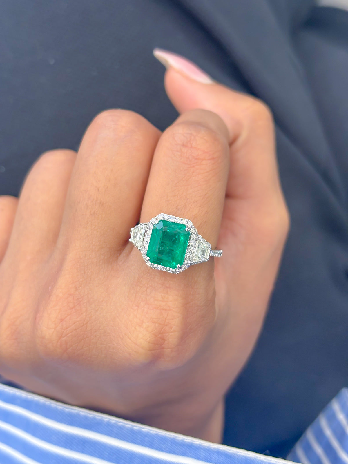 Emerald Diamond Ring
