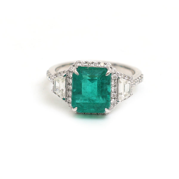 Emerald Diamond Ring
