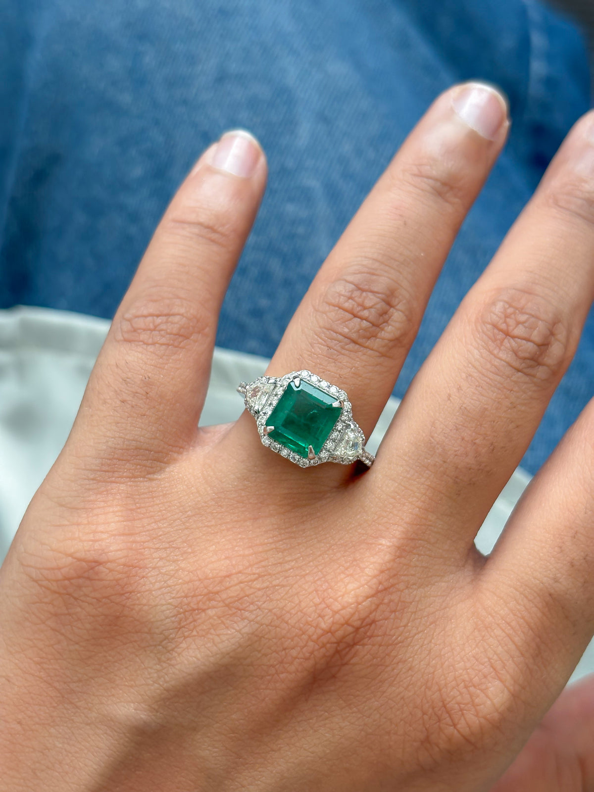 Emerald Diamond Ring