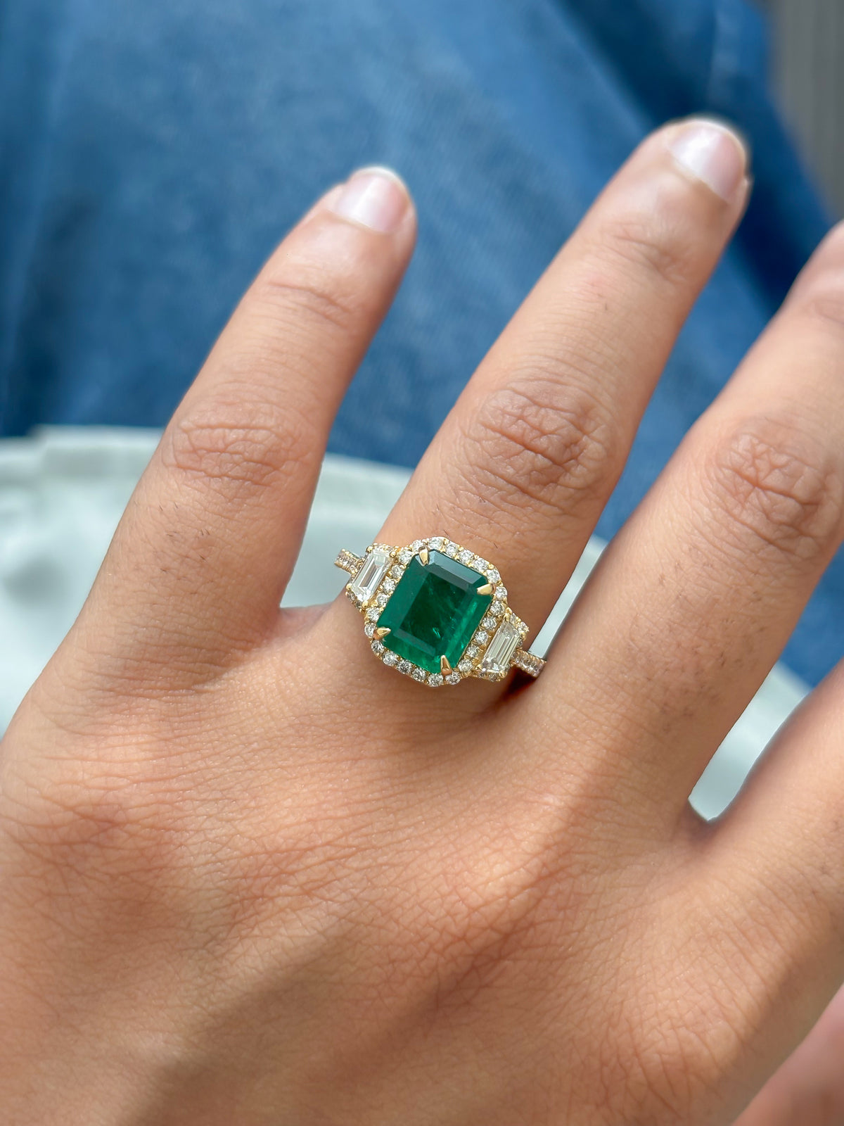 Emerald Diamond Ring
