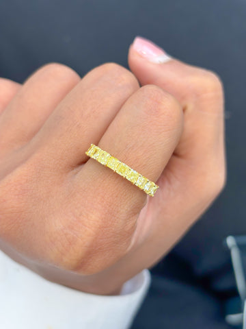 JPRG-3459/8837 Yellow Diamond Half Ring