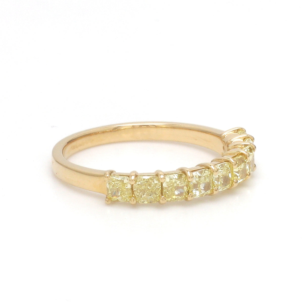 Yellow Diamond Half Ring