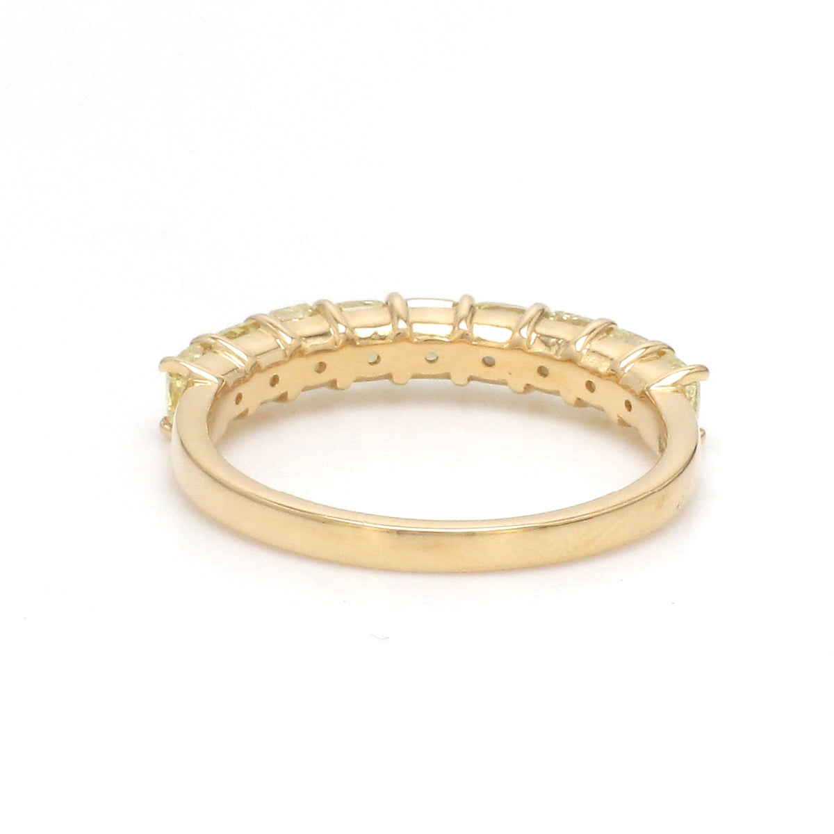 Yellow Diamond Half Ring