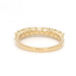 Yellow Diamond Half Ring