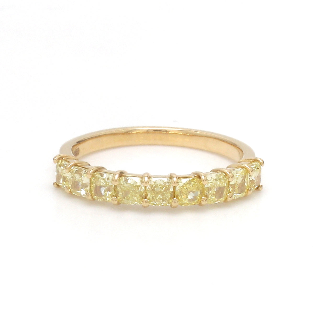 Yellow Diamond Half Ring