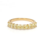 Yellow Diamond Half Ring