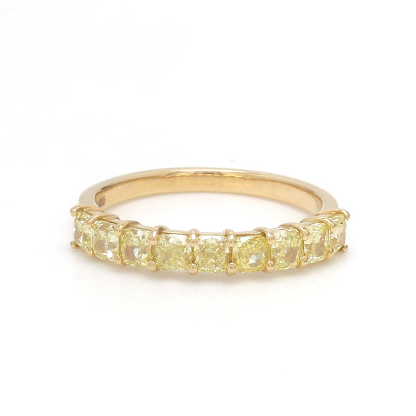 Yellow Diamond Half Ring