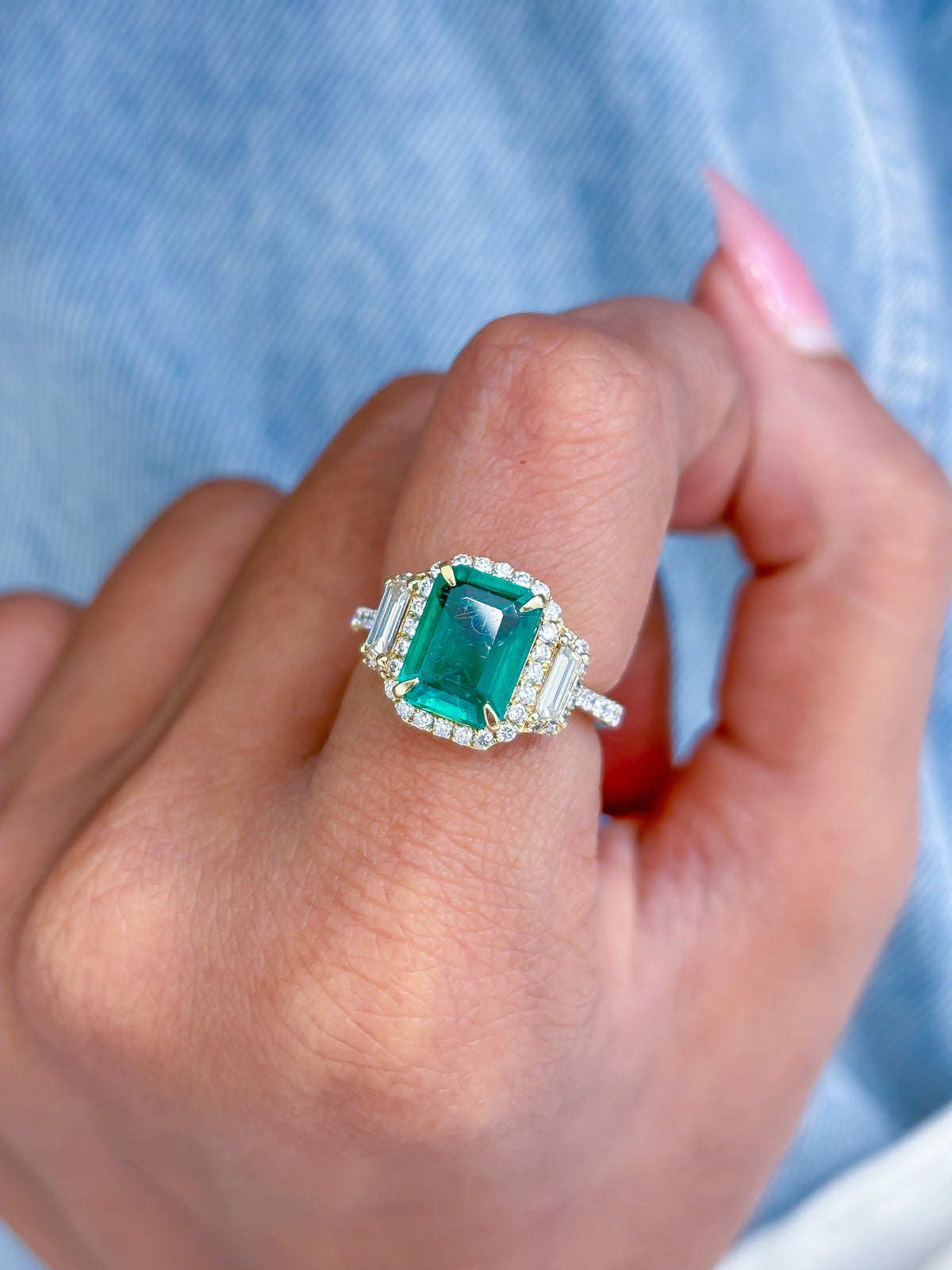 Emerald Diamond Ring