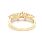 Yellow Diamond A Letter Ring