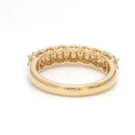 Yellow Diamond Cushion With Diamond Ring