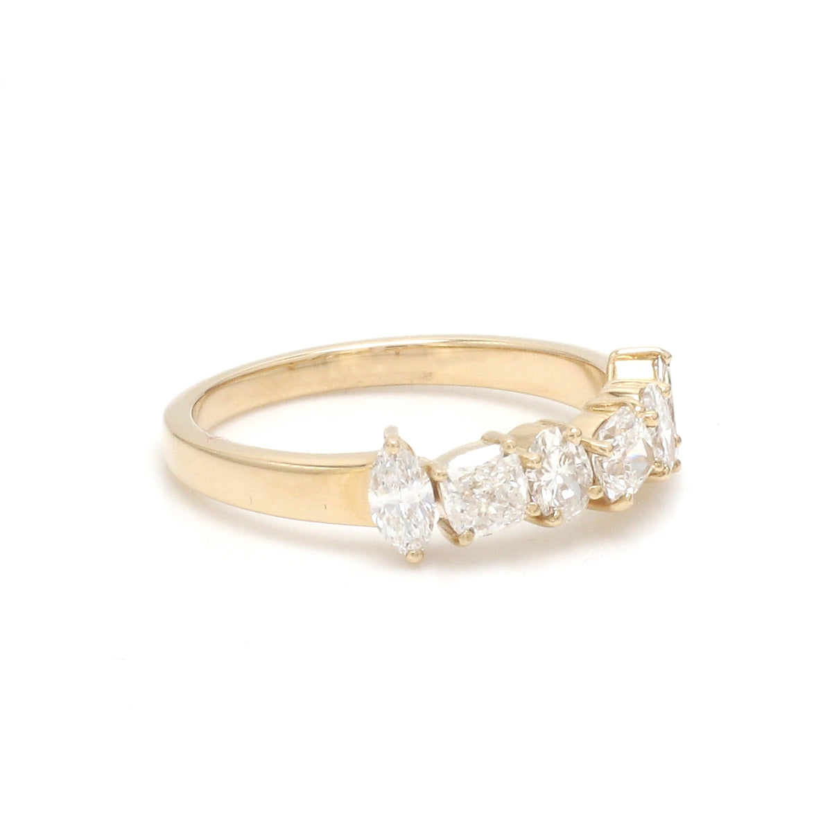 Lab Grown Diamond Mix Shape Half Ring