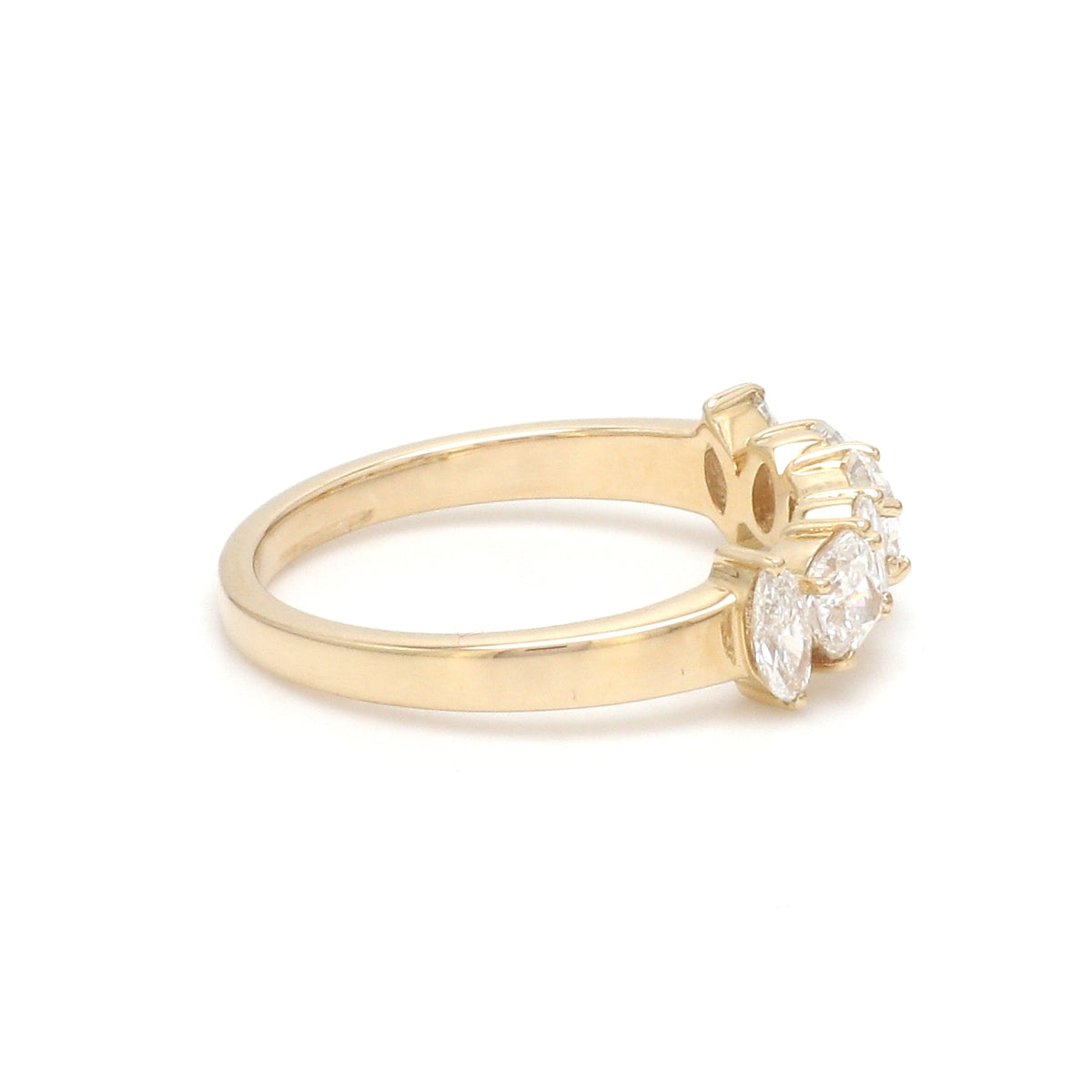 Lab Grown Diamond Mix Shape Half Ring