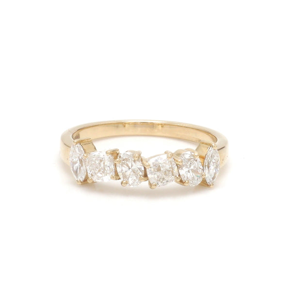 Lab Grown Diamond Mix Shape Half Ring
