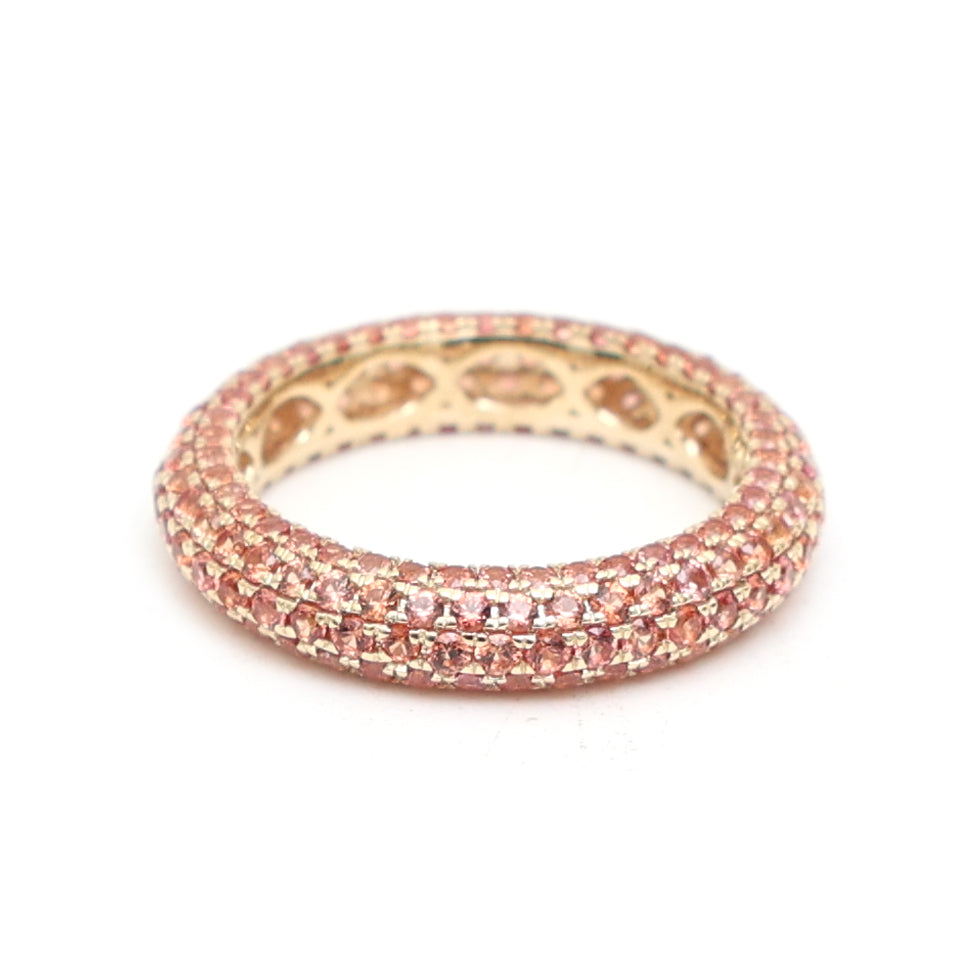 Orange Sapphire Ring