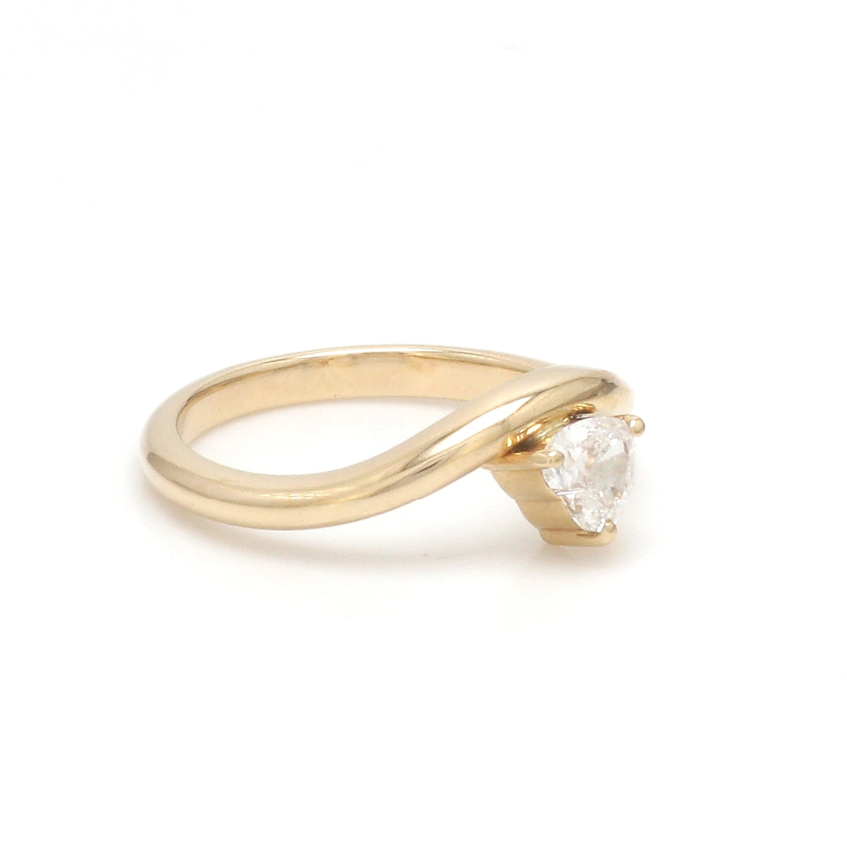Lab Grown Diamond Heart Wave Ring
