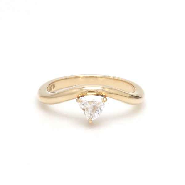Lab Grown Diamond Heart Wave Ring