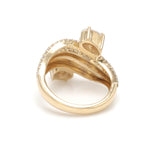 Lab Grown Diamond Oval Round Wave Ring
