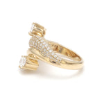 Lab Grown Diamond Oval Round Wave Ring