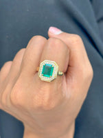 Emerald Diamond Ring