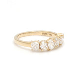 Lab Grown Diamond Mix Shape Half Ring