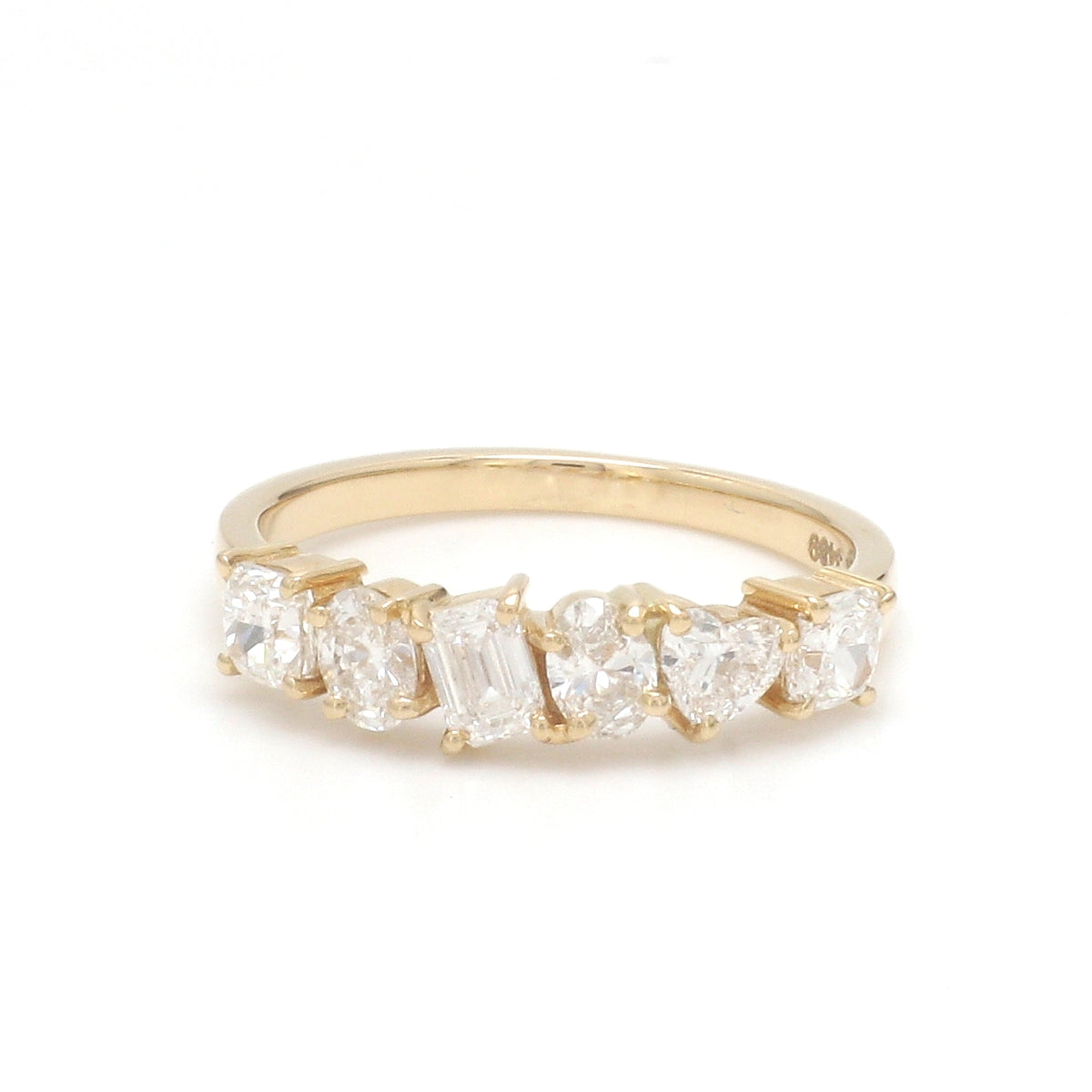 Lab Grown Diamond Mix Shape Half Ring