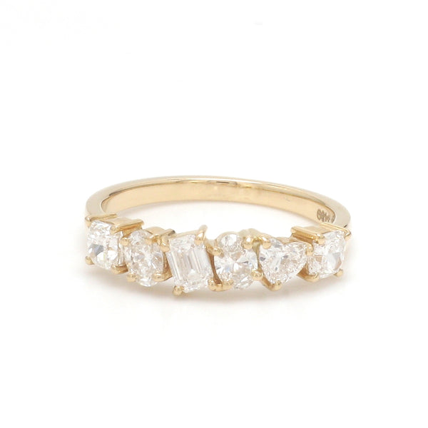 Lab Grown Diamond Mix Shape Half Ring