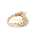 Lab Grown Diamond Pear Round Wave Ring