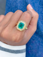 Emerald Diamond Ring