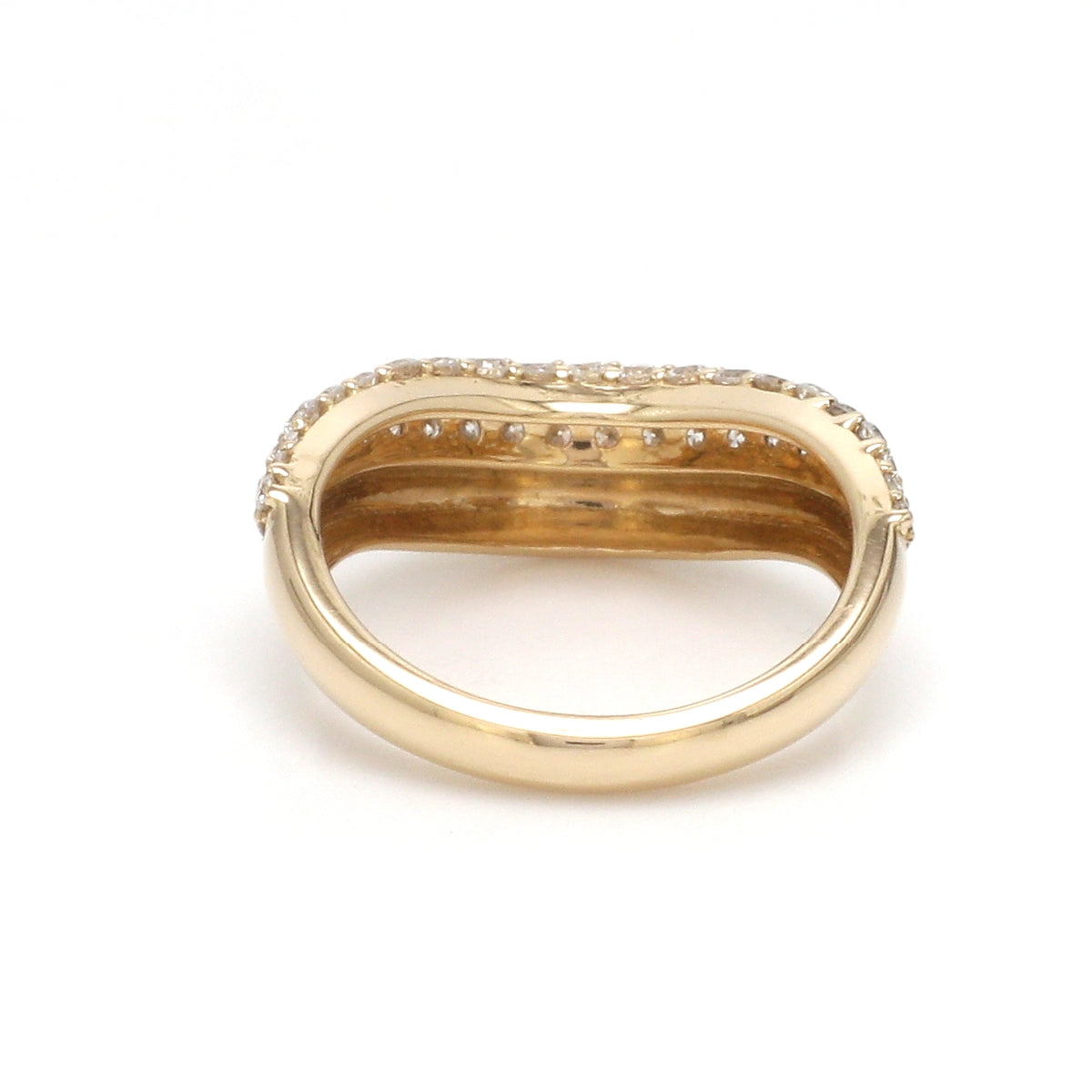 Lab Grown Diamond Round Wave Ring