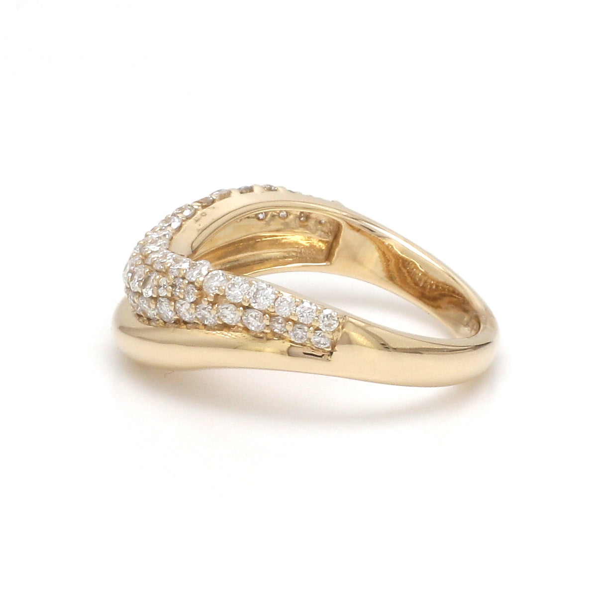 Lab Grown Diamond Round Wave Ring