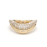 Lab Grown Diamond Round Wave Ring