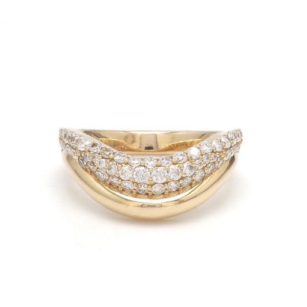 Lab Grown Diamond Round Wave Ring