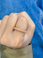 Orange Sapphire Ring