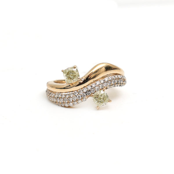Yellow Diamond Diamond Ring