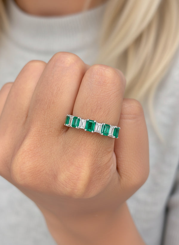 Emerald Diamond Ring