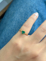 Emerald Pinky Ring